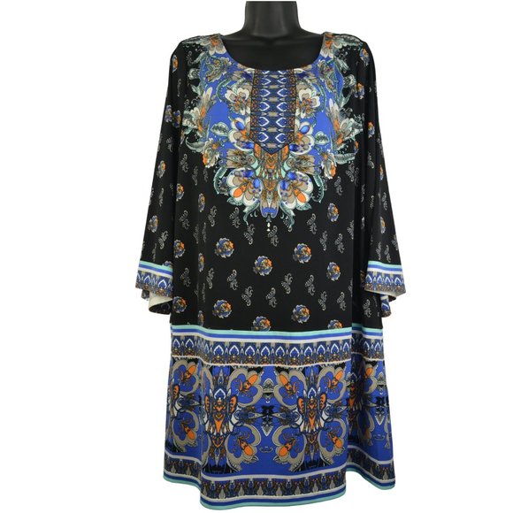 Alfani XL Stretch Multi-Colored Print Tunic "Very Nice!" - Picture 1 of 9